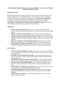 AI-Powered Mobile Mental Health Support: Uganda Human-Centered Approach