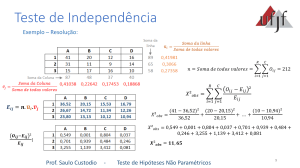 Exemplo de Teste Qui-Quadrado: Solu&ccedil;&atilde;o de Teste de Independ&ecirc;ncia