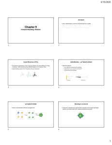 Covalent Bonding: Orbitals - Hybridization & Molecular Orbitals