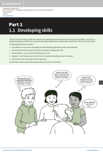 Cambridge AS & A Level Economics Workbook: Developing Skills