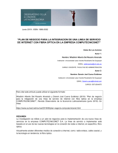 Plan de Negocio Internet Fibra Óptica COMPUTECNICSNET