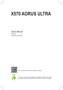 X570 AORUS ULTRA Motherboard User Manual