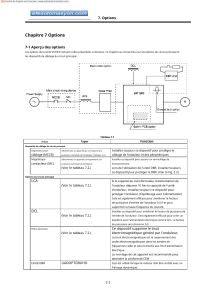 Options VAT3FD : Câblage de circuit et freinage dynamique - Extrait manuel