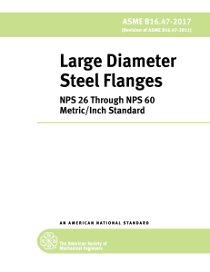 ASME B16.47-2017: Large Diameter Steel Flanges Standard