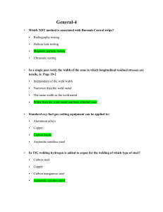 Welding Exam Questions: NDT, Processes, and Materials