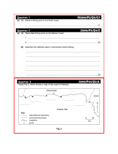 Geography Exam: Sindh & Makran Coast Fishing Industry