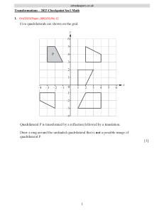 Transformations Math Question: Checkpoint Sec1