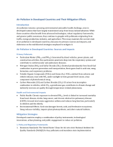 Air Pollution Mitigation in Developed Countries