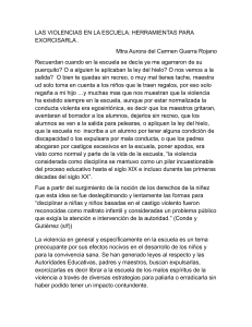 Violencia en las escuelas: Herramientas para exorcizarla