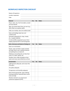 Workplace Inspection Checklist | Safety Audit Form