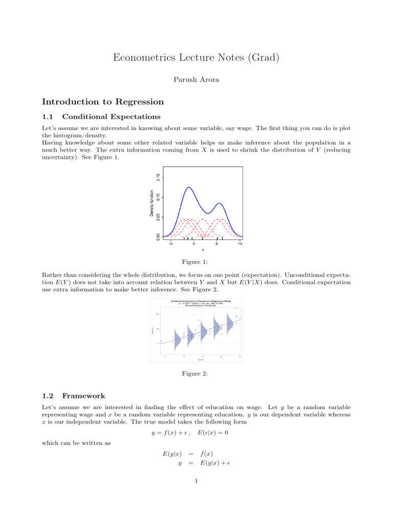 Econometrics Lecture Notes: Regression Analysis