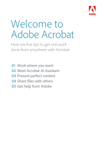 Adobe Acrobat: 5 Tips for Enhanced Productivity