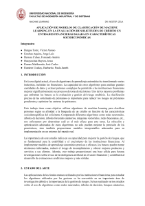 Aplicaci&oacute;n de Machine Learning en Evaluaci&oacute;n de Cr&eacute;dito