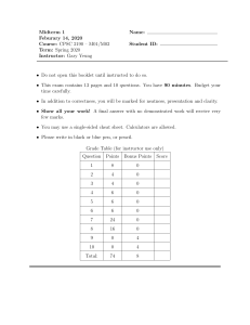 CPSC 2190 Midterm 1 Exam - Logic & Proofs