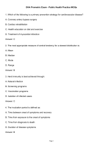 DHA Prometric Exam: Public Health MCQs Practice