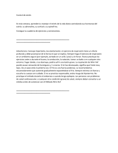Control del Estrés: Ejercicios de Respiración y Hormonas