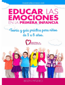 Gu&iacute;a de Educaci&oacute;n Emocional para la Primera Infancia (3-6 a&ntilde;os)