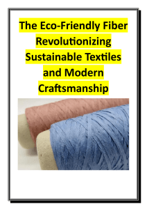 Paper Yarn: Sustainable Textiles & Modern Craftsmanship