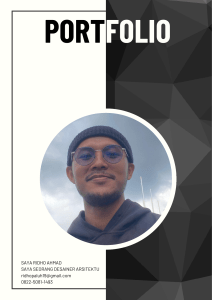 Saya Ridho Ahmad - Portfolio Seni Bina