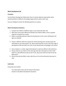 Motor Development Lab: Observation & Analysis
