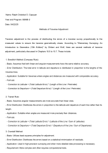 Traverse Adjustment Methods in Surveying