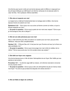 Principes bibliques pour les épouses : Un guide