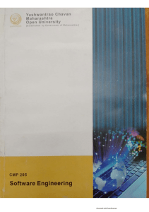 Software Engineering Coursebook - Introduction & Models