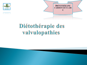 Valvulopathies : Pr&eacute;sentation clinique et traitement