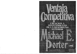 Ventaja Competitiva: Libro de Estrategia de Michael Porter