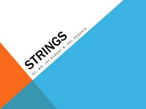 C String Functions: strcpy, puts, strlen, strcat, strcmp