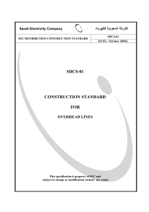 Overhead Line Construction Standard - Saudi Electricity Company