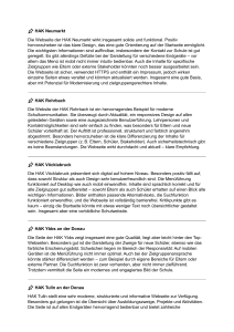 HAK Schulwebseiten-Rezensionen: Design- & Funktionalitätsanalyse