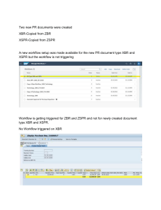 SAP Workflow Issue: XBR & XSPR Not Triggering