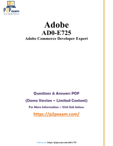Adobe AD0-E725 Exam Questions & Answers (Demo)