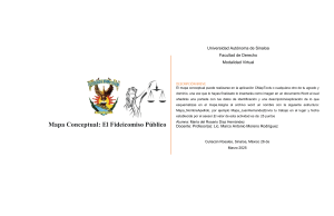 Tarea Mapa Conceptual Fideicomiso P&uacute;blico - Estudiante de Derecho