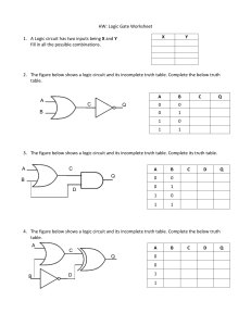 Logic Gate Worksheet: Truth Tables & Circuit Analysis