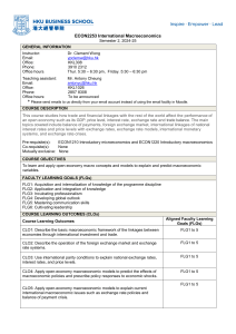 ECON2253 International Macroeconomics Syllabus