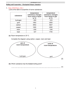 Primary Chemistry: Boiling & Evaporation - Checkpoint Exam Question