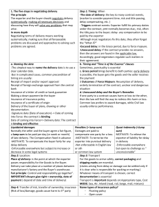 Negotiating Delivery & Payment Terms in International Trade