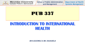 International Health: Definition, Scope & Alma Ata