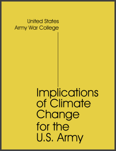 Climate Change Implications for the U.S. Army