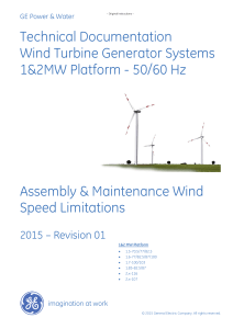 Wind Turbine Assembly & Maintenance Speed Limits