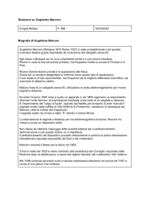 Relazione su Guglielmo Marconi: Biografia e Invenzioni