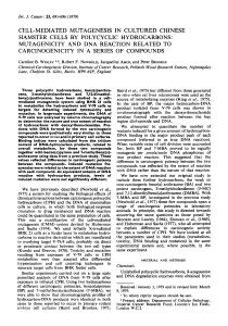 Cell-Mediated Mutagenesis by Polycyclic Hydrocarbons