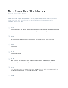 Morris Chang & Chris Miller Interview: Semiconductor Industry & Taiwan
