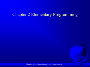 Elementary Programming Concepts: Python Tutorial