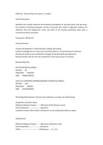 HUM 125: Hip-Hop Theory & Culture Syllabus