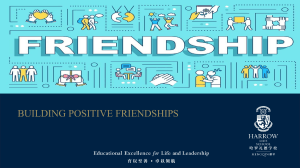 Building Positive Friendships: A Guide for Students