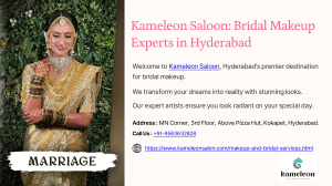 Bridal Makeup Hyderabad | Kameleon Saloon
