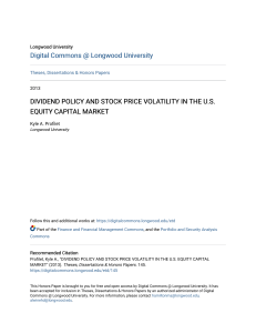 Dividend Policy & Stock Price Volatility: US Equity Market
